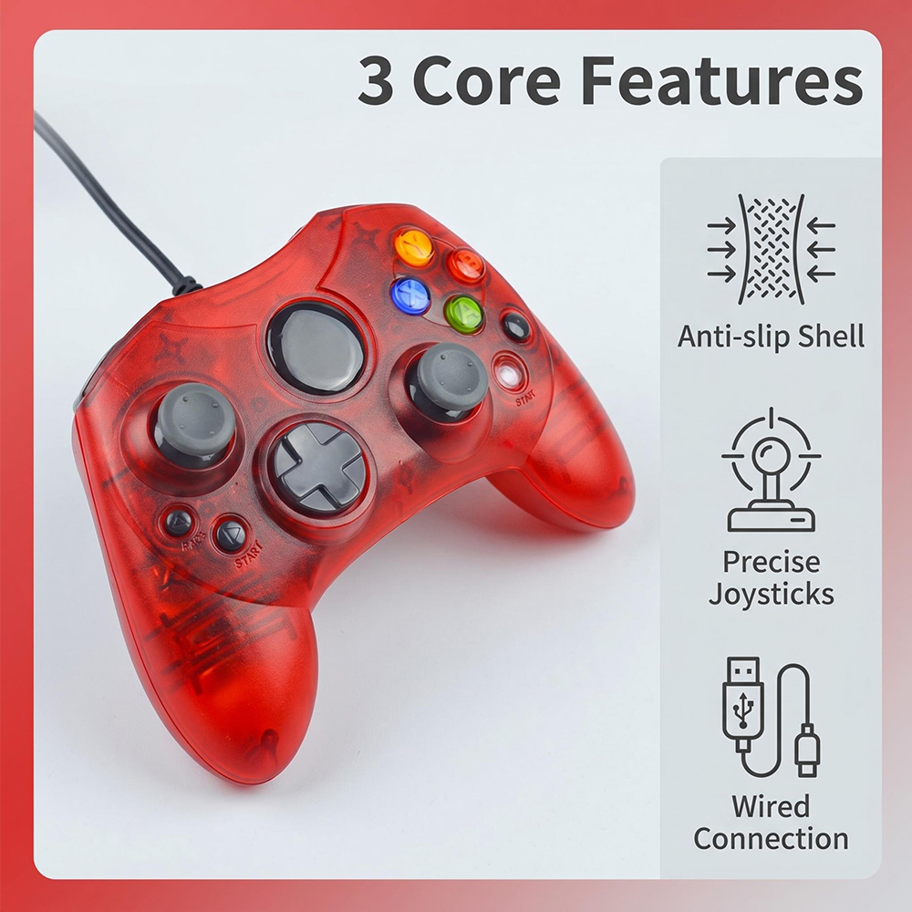 Retro Gaming Xbox - Bedrade gamecontroller - Retro gameconsole -