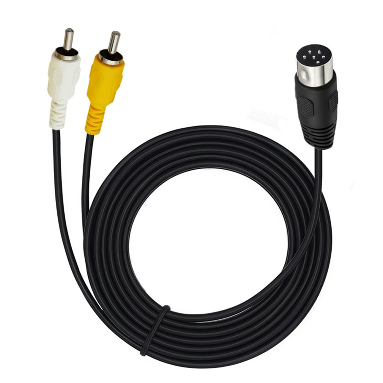Retro Gaming Cable - Composiet AV-signaalkabel DIN 6-pins mannelijk naar