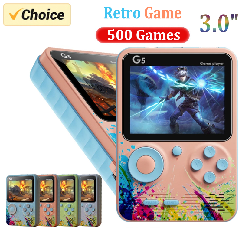 Retro Gaming Device Handheld - G5 Retro Handheld Game Console Met
