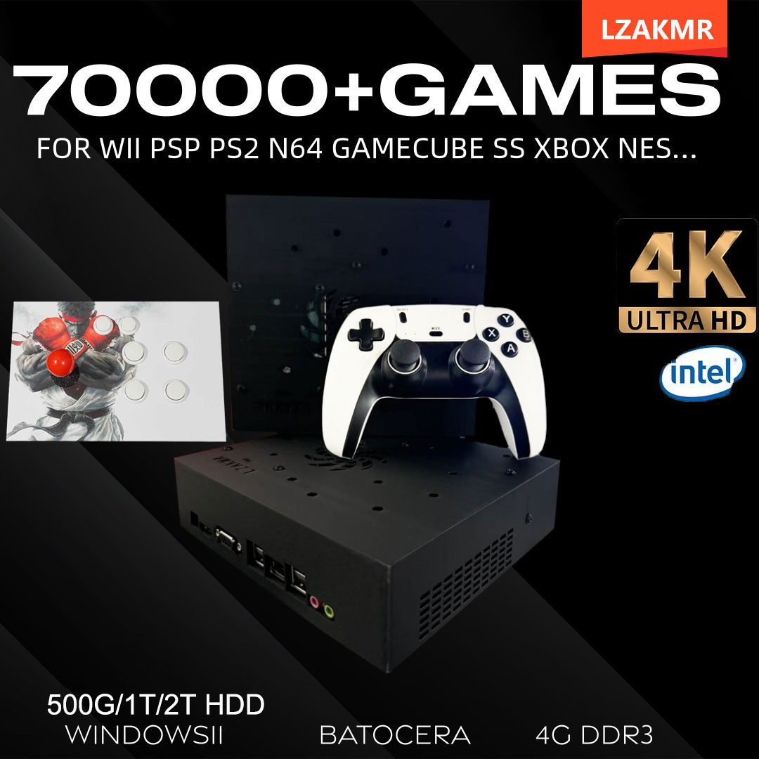 Retro Gaming Windows - Retro Gaming Console 70000+ Games 2TB