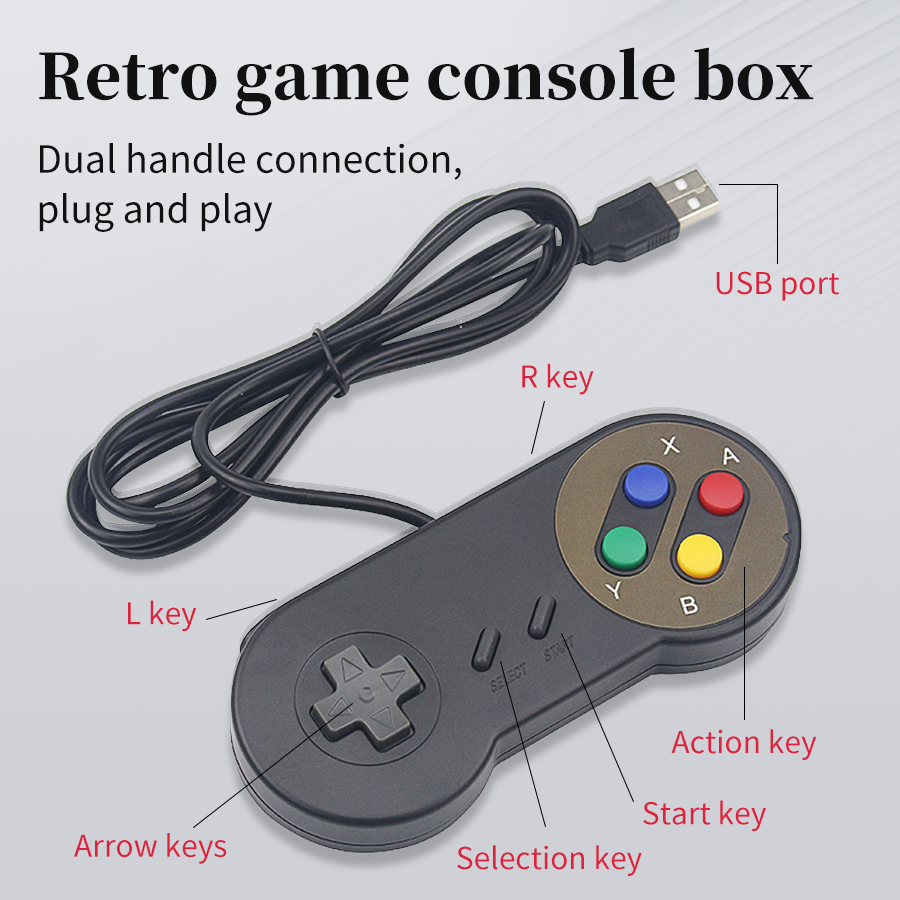 Retro Gaming Raspberry Pi 4 - Plug-and-play USB-gamepad voor PC NESPi RetroPie