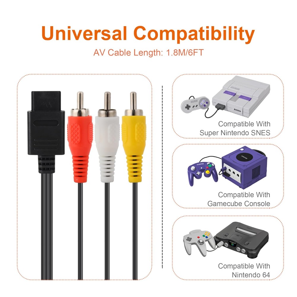 N64/Gamecube/Snes/Sfc Hoge Kwa - Retro Gaming Cable recensie en prijs