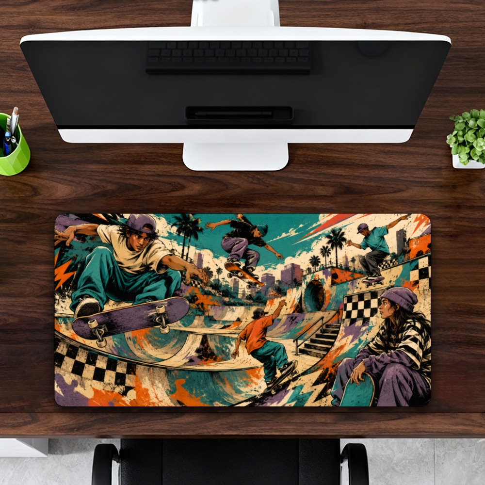 Coole tafelmat voor skateboard - Retro Gaming Xl recensie en prijs