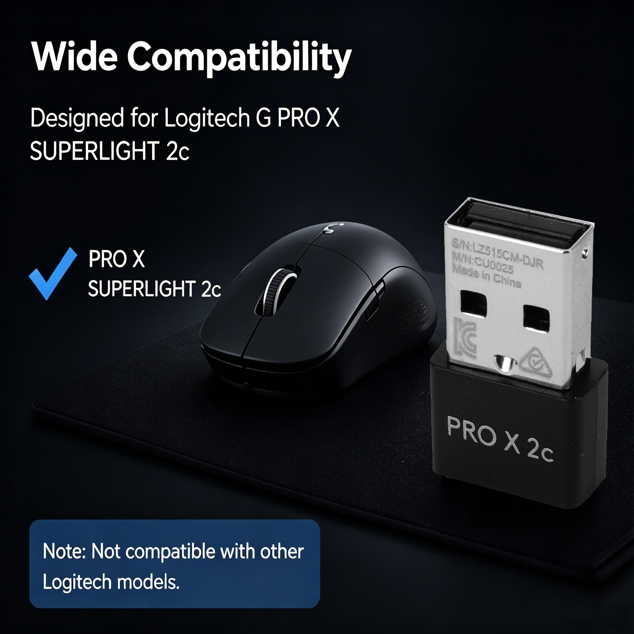Handige ontvanger geschikt voo - Logitech Mouse G Pro X Superlight recensie en prijs